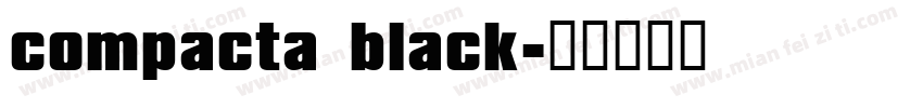 compacta black字体转换